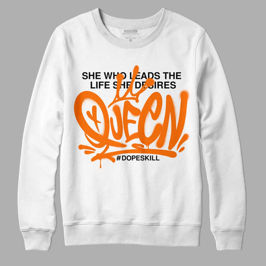 Wmns Dunk Low 'Magma Orange DopeSkill Sweatshirt Queen Graphic Streetwear - White