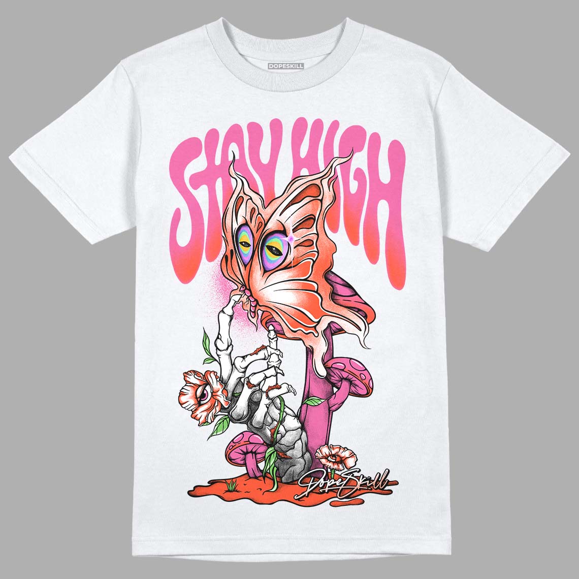 GS Pinksicle 5s DopeSkill T-Shirt Stay High Graphic - White 