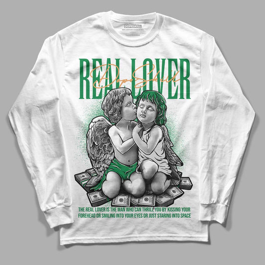 Nike SB x Jordan 4 “Pine Green” DopeSkill Long Sleeve T-Shirt Real Lover Graphic Streetwear - White