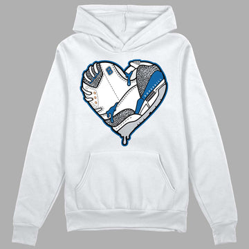 Jordan 3 Retro Wizards DopeSkill Hoodie Sweatshirt Heart Jordan 3 Graphic Streetwear - White 