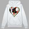 Travis Scott x Jordan 1 Low OG “Olive” DopeSkill Hoodie Sweatshirt Heart Jordan 1 Graphic Streetwear - White