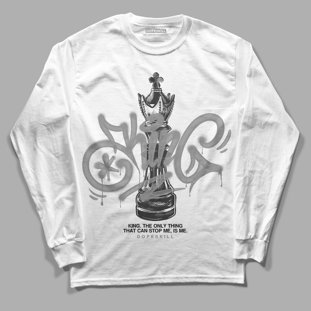 Jordan 1 High OG WMNS Twist 2.0 DopeSkill Long Sleeve T-Shirt King Chess Graphic Streetwear - White