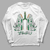 Nike SB x Jordan 4 “Pine Green” DopeSkill Long Sleeve T-Shirt Breathe Graphic Streetwear - White