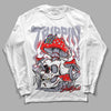 Jordan 13 Retro 'Black Flint' DopeSkill Long Sleeve T-Shirt Trippin Graphic Streetwear - White