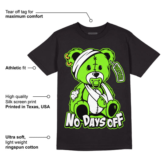 Neon Green Collection DopeSkill T-Shirt Hurt Bear Graphic