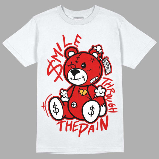 Dunk Low Gym Red DopeSkill T-Shirt BEAN Graphic - White 