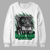 Jordan 3 WMNS “Lucky Green” DopeSkill Sweatshirt Black King Graphic Streetwear - White