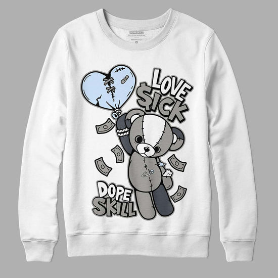 Jordan 6 Retro Cool Grey DopeSkill Sweatshirt Love Sick Graphic Streetwear - White 