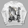 Jordan 4 Retro SE Craft Photon Dust DopeSkill Long Sleeve T-Shirt Trust God  Graphic Streetwear - White 