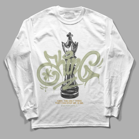 Jordan 5 Jade Horizon DopeSkill Long Sleeve T-Shirt King Chess Graphic Streetwear - White