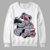 Jordan 13 Retro 'Black Flint' DopeSkill Sweatshirt Bear Steals Sneaker Graphic Streetwear - White