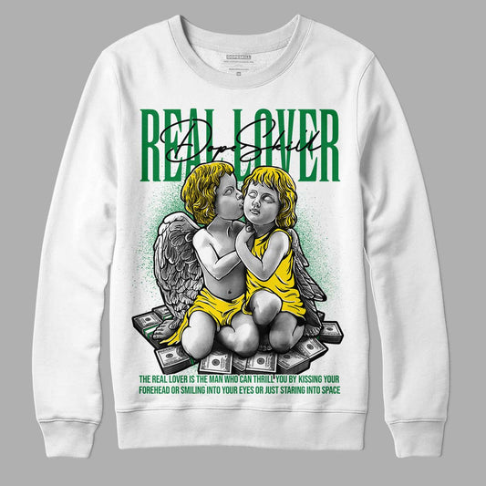 Dunk Low Reverse Brazil DopeSkill Sweatshirt Real Lover Graphic - White