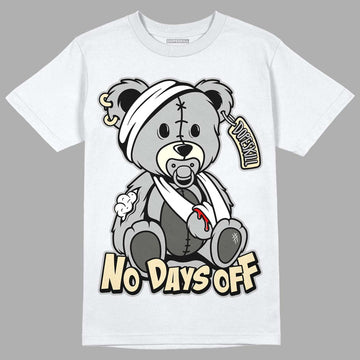 Jordan 4 Retro SE Craft Photon Dust DopeSkill T-Shirt Hurt Bear Graphic Streetwear  - White 