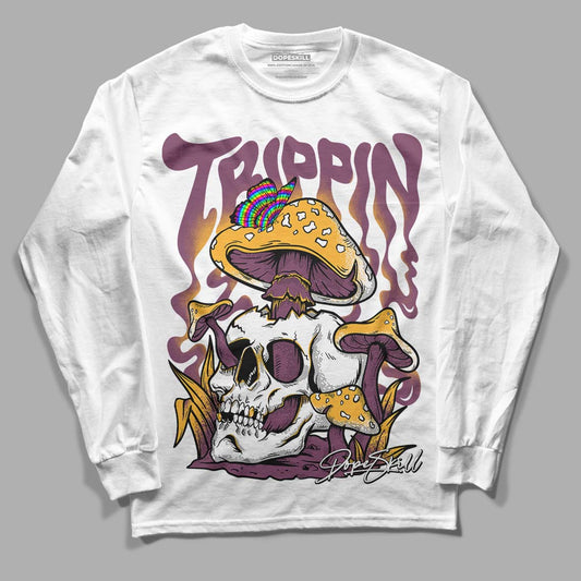 Brotherhood 1s High OG DopeSkill Long Sleeve T-Shirt Trippin Graphic - White