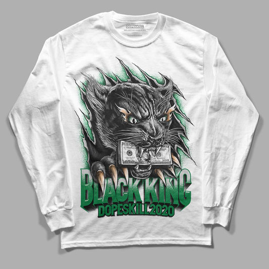 Nike SB x Jordan 4 “Pine Green” DopeSkill Long Sleeve T-Shirt Black King Graphic Streetwear - White 