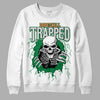 Nike SB x Jordan 4 “Pine Green” DopeSkill Sweatshirt Trapped Halloween Graphic Streetwear - White