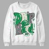 Jordan 2 Retro Lucky Green DopeSkill Sweatshirt Drip Too Hard Graphic Streetwear  - White 