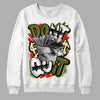 Travis Scott x Jordan 1 Low OG “Olive” DopeSkill Sweatshirt Don't Quit Graphic Streetwear - White