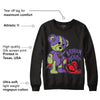 Canyon Purple 4s DopeSkill Sweatshirt Broken Heart Graphic