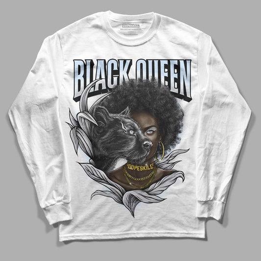 Jordan 11 Retro Low Cement Grey DopeSkill Long Sleeve T-Shirt New Black Queen Graphic Streetwear - White