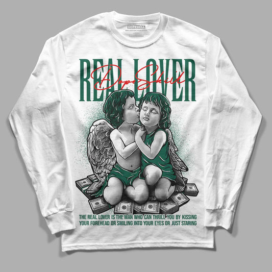 Lottery Pack Malachite Green Dunk Low DopeSkill Long Sleeve T-Shirt Real Lover Graphic - White