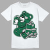 Gorge Green 1s DopeSkill T-Shirt Bear Steals Sneaker Graphic - White 