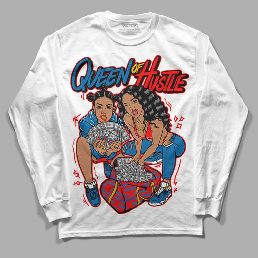 Messy Room 4S DopeSkill Long Sleeve T-Shirt Queen Of Hustle Graphic - White