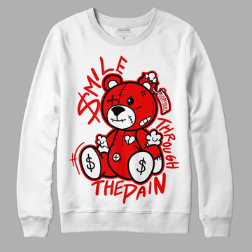 Cherry SB Dunk Low Samples DopeSkill Sweatshirt BEAN Graphic - White