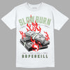 Seafoam 4s DopeSkill T-Shirt Slow Burn Graphic - White 