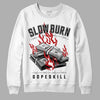 Jordan 13 Retro Playoffs DopeSkill Sweatshirt Slow Burn Graphic Streetwear - White 