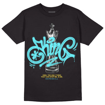 Jordan 5 Aqua DopeSkill T-Shirt King Chess Graphic Streetwear - Black