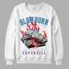 Travis Scott x Jordan 4 Retro 'Cactus Jack' DopeSkill Sweatshirt Slow Burn Graphic Streetwear - White 