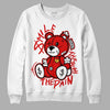 Dunk Low Gym Red DopeSkill Sweatshirt BEAN Graphic - White 