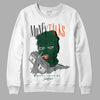 Dunk Low Team Dark Green Orange DopeSkill Sweatshirt Money Talks Graphic - White