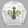 Travis Scott x Jordan 1 Low OG “Olive” DopeSkill Long Sleeve T-Shirt Queen Chess Graphic Streetwear - White