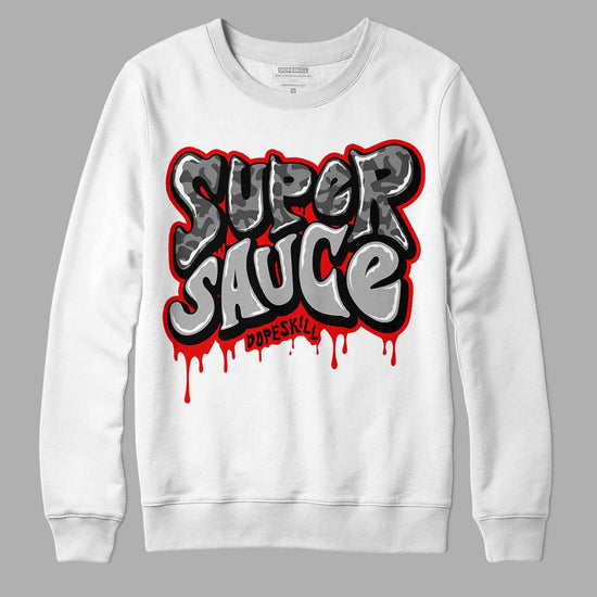 Jordan 5 Retro P51 Camo DopeSkill Sweatshirt Super Sauce Graphic Streetwear - White 