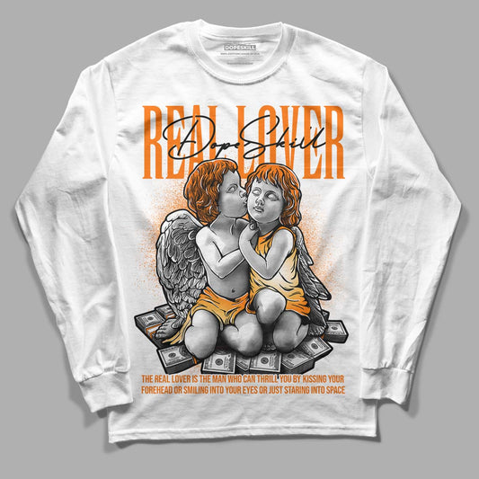 Wmns Dunk Low 'Magma Orange DopeSkill Long Sleeve T-Shirt Real Lover Graphic Streetwear - White