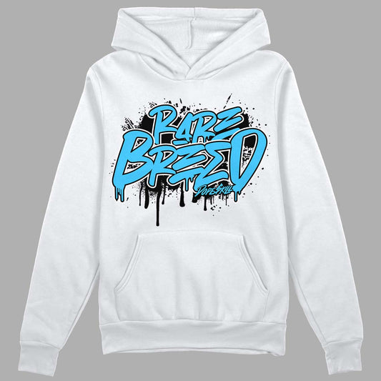 University Blue 13s DopeSkill Hoodie Sweatshirt Rare Breed Graphic - White 