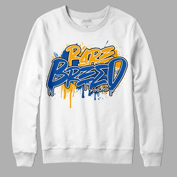 Dunk Blue Jay and University Gold DopeSkill Sweatshirt Rare Breed Graphic Streetwear - White