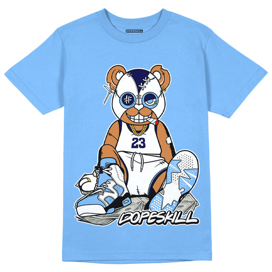 Jordan 6 UNC DopeSkill University Blue T-Shirt Greatest Graphic