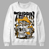 Black Taxi 12s DopeSkill Sweatshirt Trippin Graphic - White 