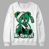 Jordan 1 Low Lucky Green DopeSkill Sweatshirt Hurt Bear Graphic Streetwear - White