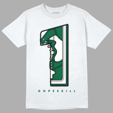 Gorge Green 1s DopeSkill T-Shirt No.1 Graphic - White 