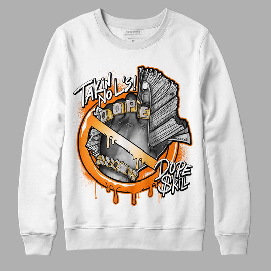 Wmns Dunk Low 'Magma Orange DopeSkill Sweatshirt Takin No L's Graphic Streetwear - White