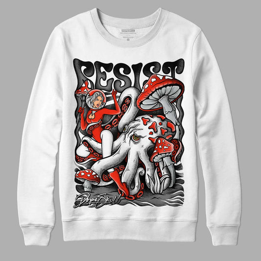 Black Canvas 4s DopeSkill Sweatshirt Resist Graphic - White 