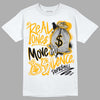 Goldenrod Dunk DopeSkill T-Shirt Real Ones Move In Silence Graphic - White 