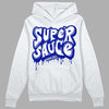 Racer Blue White Dunk Low DopeSkill Hoodie Sweatshirt Super Sauce Graphic - White 