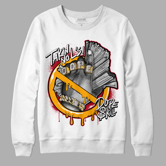 Cardinal 7s DopeSkill Sweatshirt Takin No L's Graphic - White 