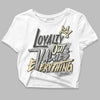 Jordan 4 Retro SE Craft Photon Dust DopeSkill Women's Crop Top LOVE Graphic Streetwear - White 