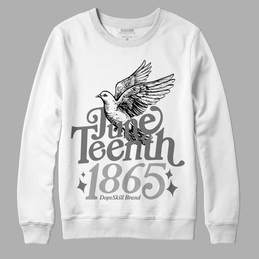 Jordan 12 Stealth DopeSkill Sweatshirt Juneteenth 1865 Graphic Streetwear